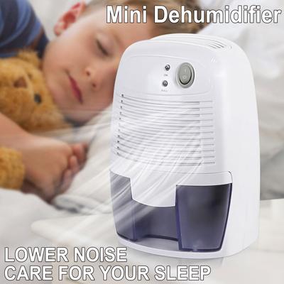 Deumidificatore domestico mini tipo spina Capacità del serbatoio 500ML Adatto per camera da letto, studio, ufficio e altre aree Bassa rumorosità Deumidificazione rapida purifica l'aria