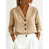 MGHR Women's Fashion Casual Autumn Winter Long Sleeve V-Neck Blouses & Shirts