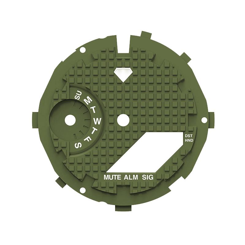 Modified Watch Case Parts Waffle Dial for GA-2100 GA-2110 3rd 4th Generation GA2100 GA2110 Inner Shadow Circle Bezel Accessories
