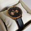 Used FURLA black gold analog watch