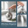 Silver Soap Dispenser Ball Shaped Pump Dispenser Bottle  Bathroom Shower Kitchen