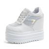 Fashion 2025 Autumn Women High Platform Shoes Height Increasing Casual Shoes 13CM Thick Sole Trainers Breathable Shoes Women Sneakers