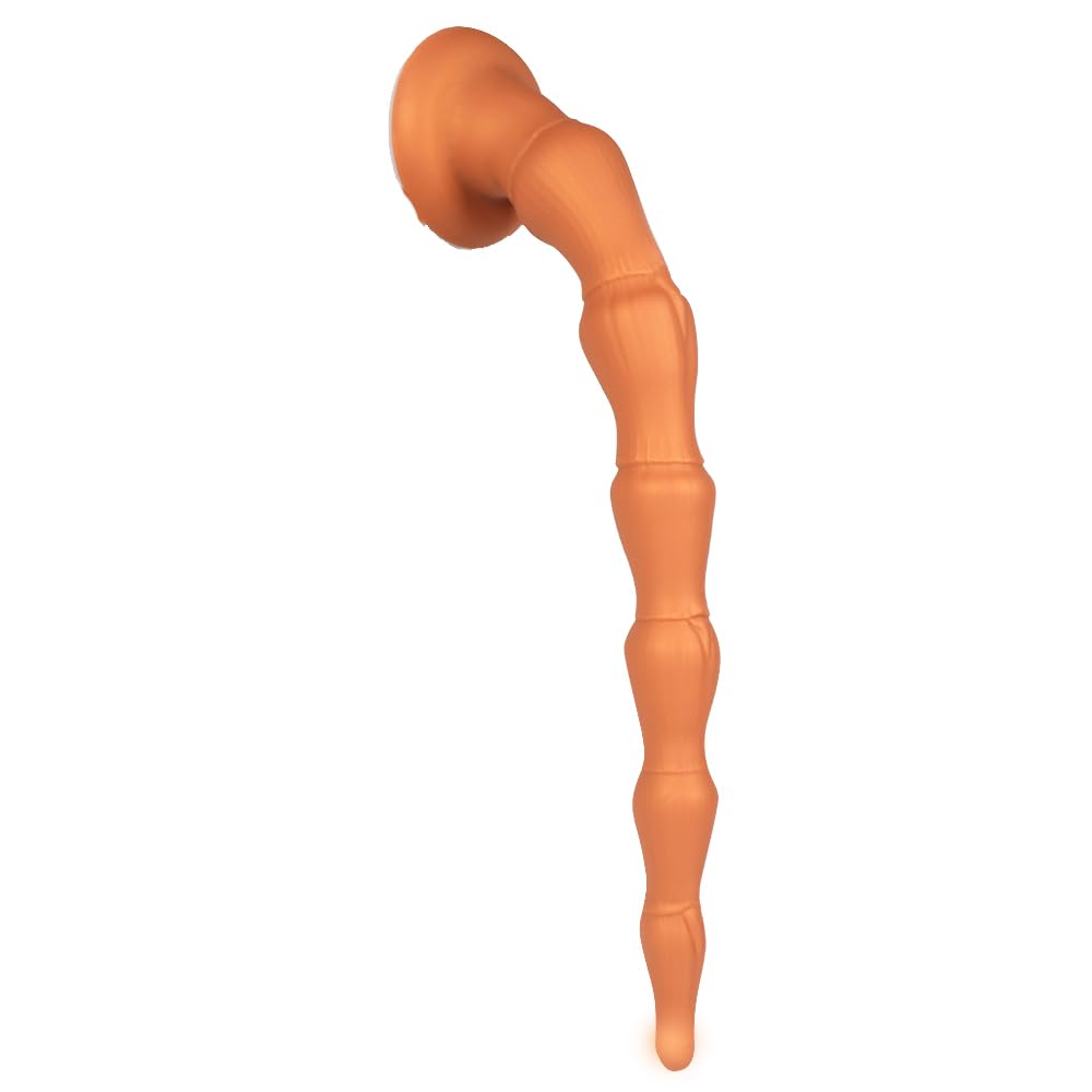 Tsukitoy Long Extra Long Anal Anal Silicone Anal For Bamboo Shape Dildo, Thick, Plug, Expandable, Soft, S-Shaped Expander, Beads, Women, Beginners,