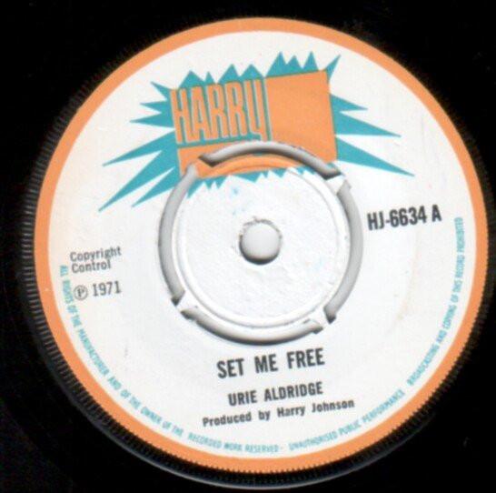 

7inch Record URIE ALDRIDGE Set Me Free HJ6634 HARRY J 1971 UK Reggae Ska Dub Used
