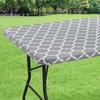 Wasserdichte elastische PVC-Vinyl-Tischdecke für Picknick, Camping und Partys