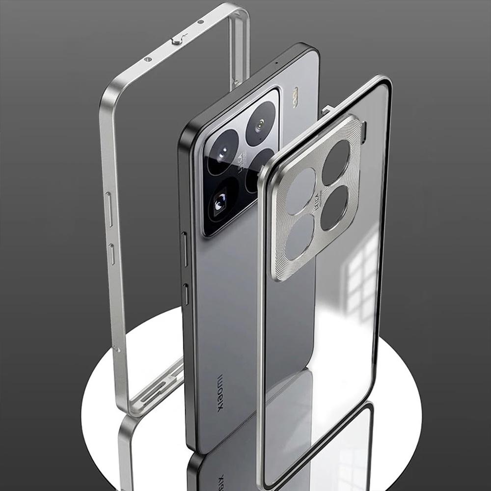 Case for Xiaomi 15, Frame Case, Silver