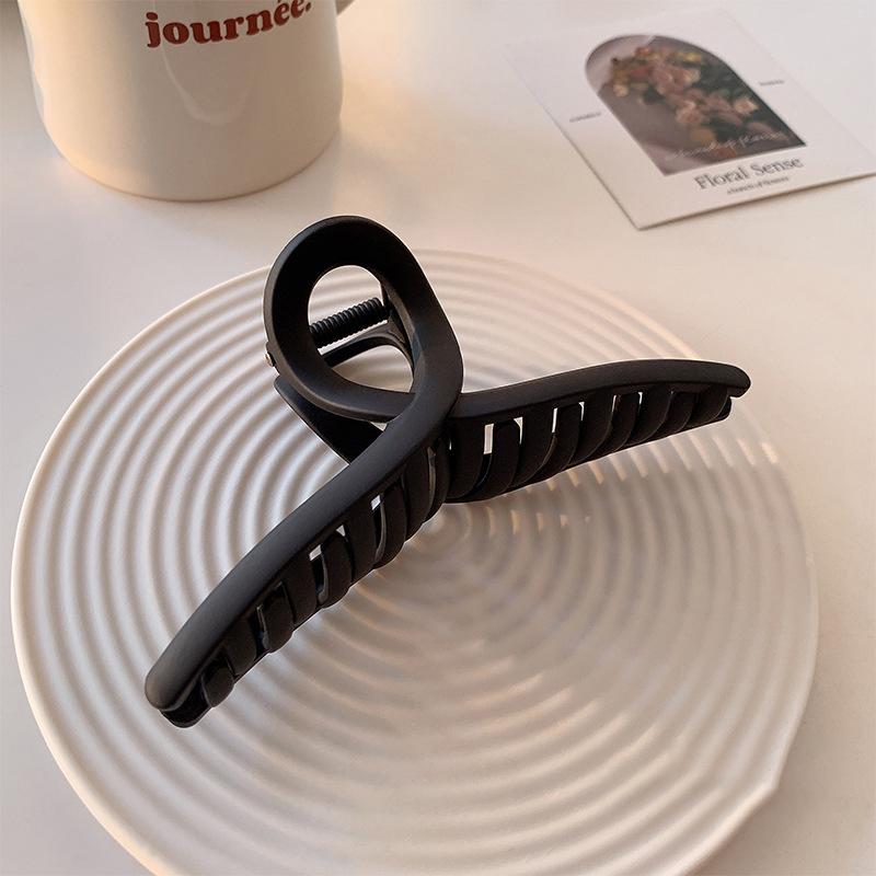 Simple Frosted Large Hair Clip For Women  French Elegant Hairgrips Korean Style Hair Claw Girls Hairpins Hair Accessories