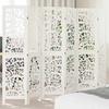 VidaXL Room Divider 6 Panels, Room Separator, Privacy Screen, Living Room Bedroom Screen, White Wood 358745