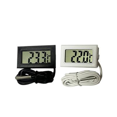Electronic Digital Thermometer Fish Tank Refrigerator Water Temperature Gauge Embedded Waterproof Probe