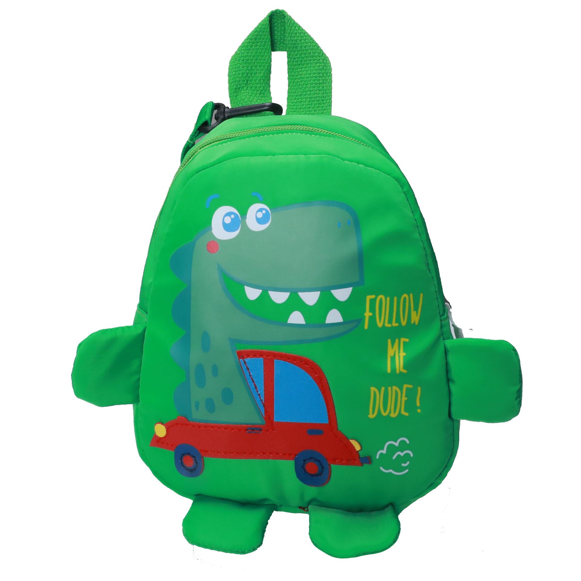 

Дитячий шкільний ранець із милим динозавром, дитячий рюкзак із захистом від втрат, сумка для снеків на відкритому повітрі для хлопчиків і дівчаток зелений