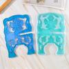 Folding Book Stand Silicone Mold Vintage Quran Intricate Carved Muslim Prayer Book Organizer Bookshelf for Home/Office