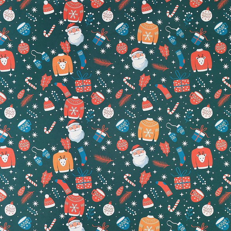 Christmas Gift Wrap: Thick Kraft Paper with Tree & Elk Design