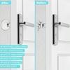 Wall Mounted Door Handle Stop - 12PCS - Transparent - Round