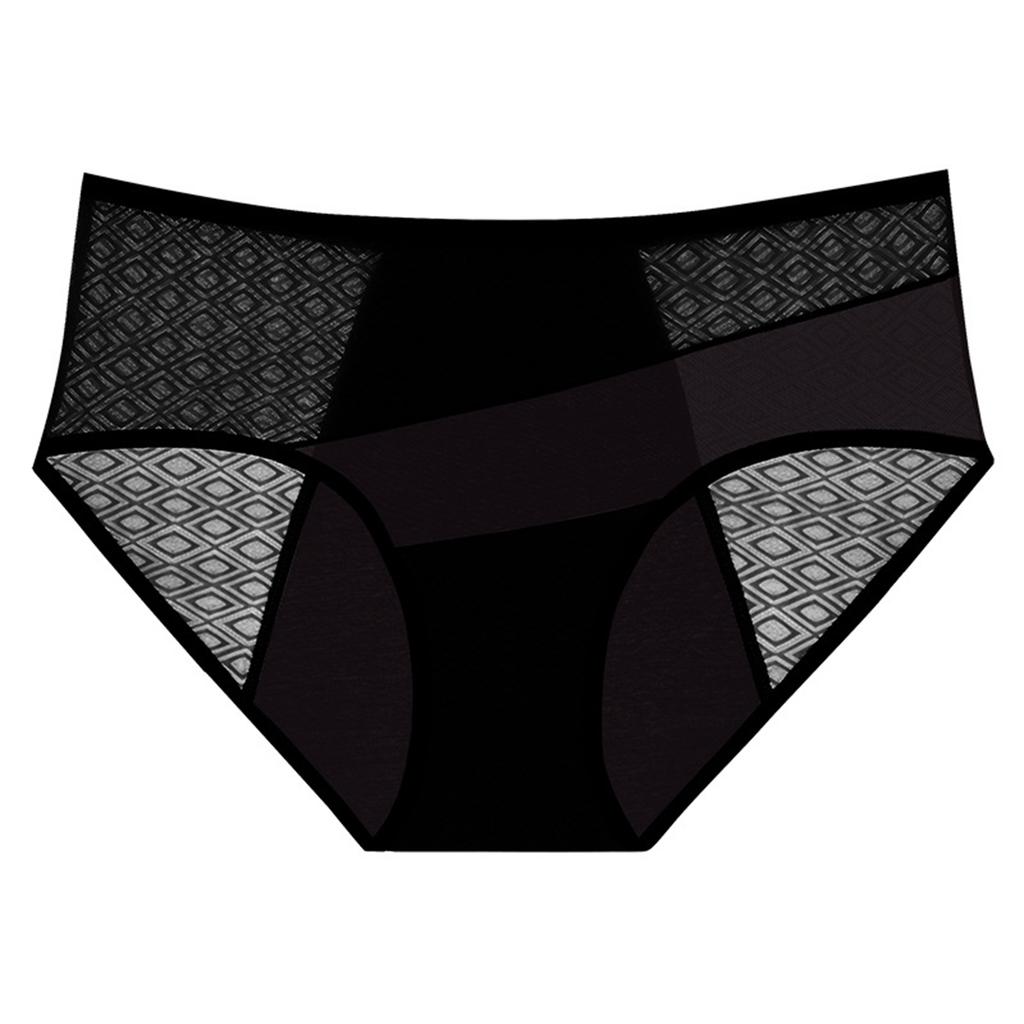 Ladies' Mid Waist Breathable Physiological Underwear, Menstrual Hygiene Pants