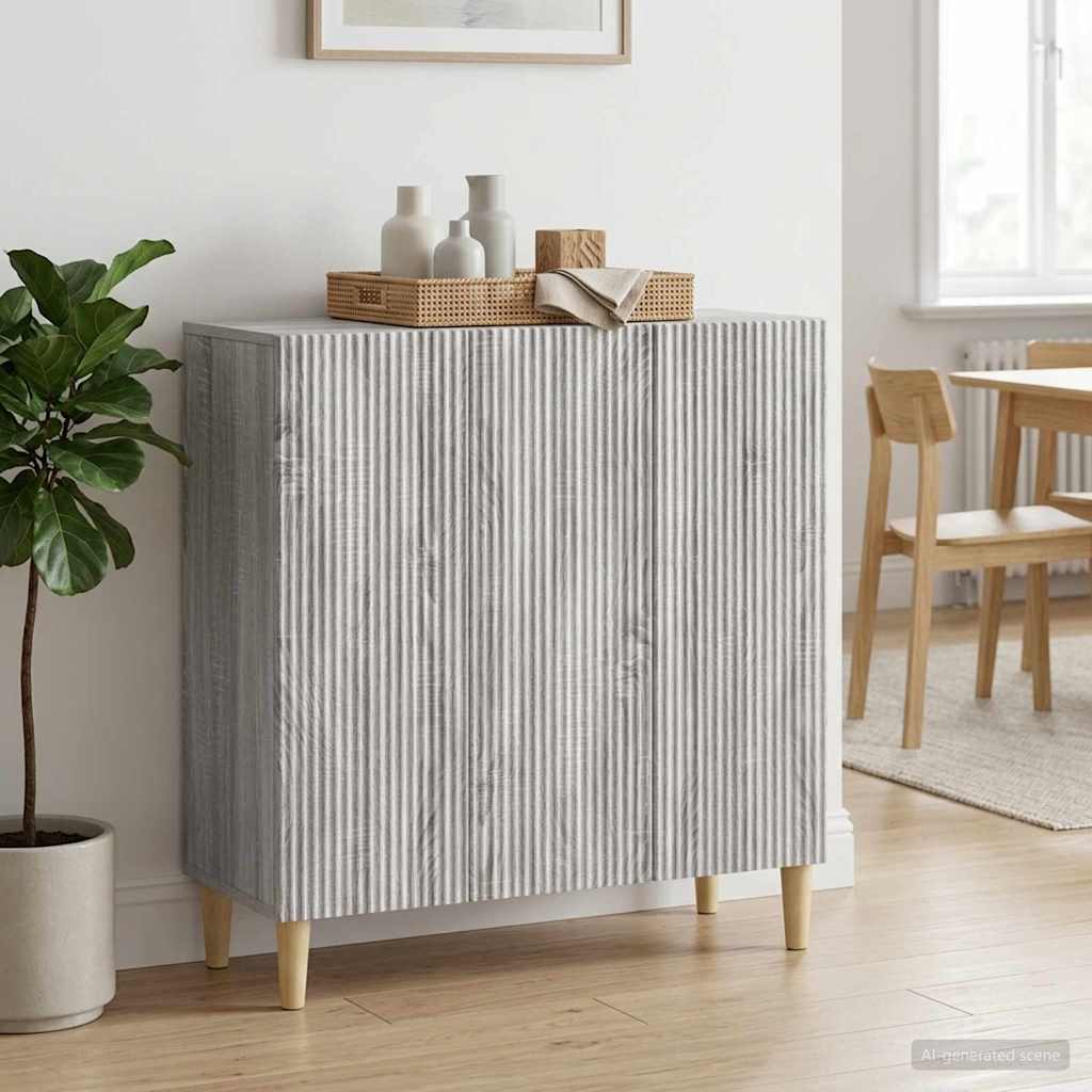 Sideboard Grey Sonoma 89 x 34.5 x 80 cm Particleboard
