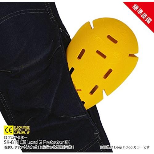 KOMINE Motorcycle Jeans Deep Indigo M WJ-737S Protector for Spring, Summer, and Autumn CE Standard Level 2 Stretch Material