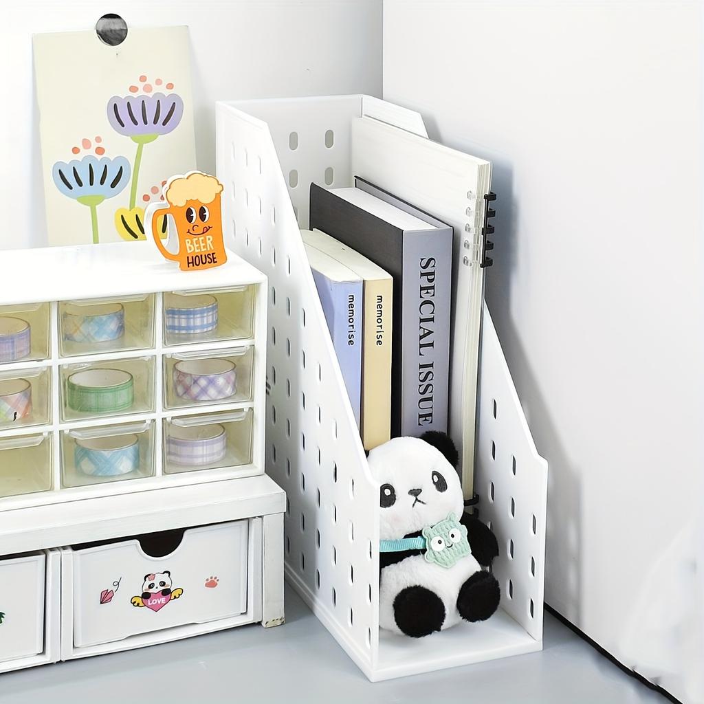 Hot-Selling Detachable Pegboard Multi-Functional Desktop Storage Rack, Magazine File Holder & Kitchen Organizer for Home Use