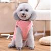 Fashion Bear Strawberry Embroidered Puppy Clothes Windproof Soft Warm Vest Cold Proof Pet Vest Autumn Winter