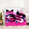 Enchanted Butterfly Garden blanket Suitable for offices, travel, living rooms also a good gift for friends and family Suitable for all seasons.