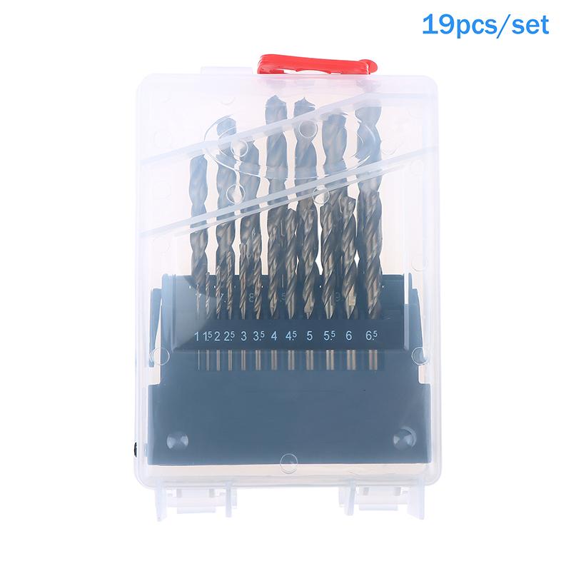 13/19/25Pcs HSS M35 Cobalt High Speed Steel Twist Drill Bit Tool Set Of Drills Accessories For Metal Stainless Steel Drilling