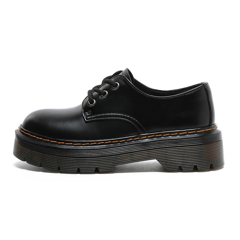 [Customized] British Style Small Leather Shoes Women's Autumn 2025 New Platform Shoes Children's Leather Single Shoes Martin Shoes