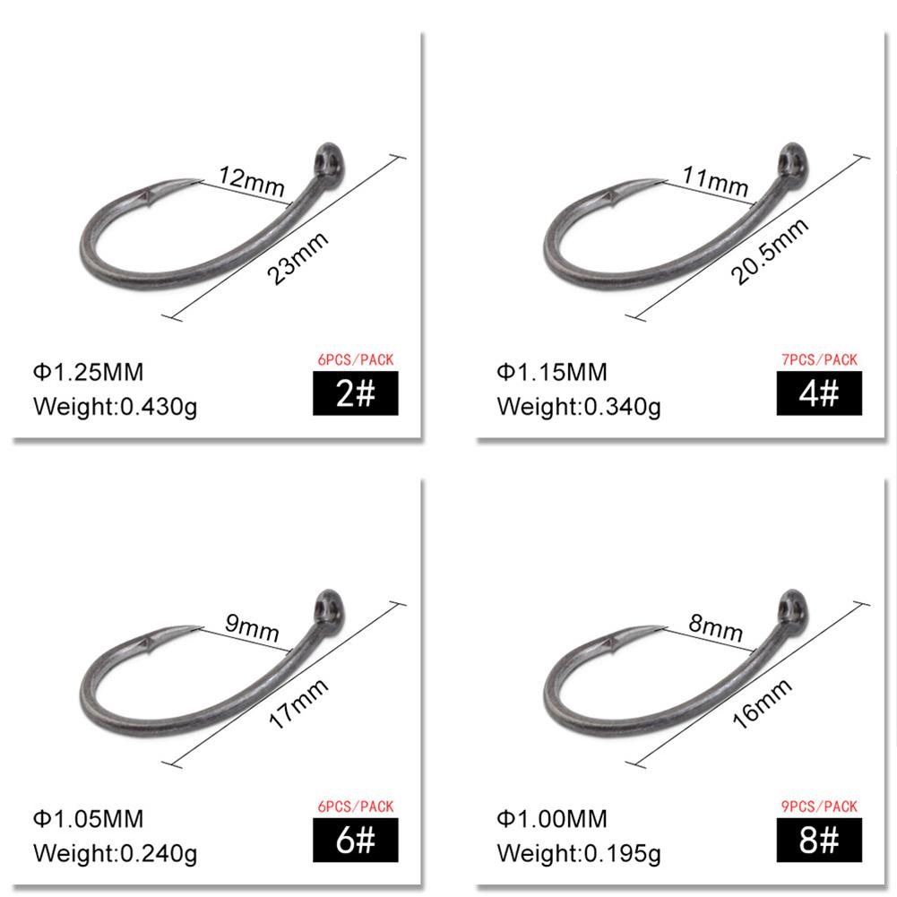 Fishing Hook With Barbs Anti-rust Carp Circle Hook Stainless Steel Fishhook For Saltwater Freshwater