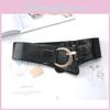 Elegant Womens Leather Waist Belt For Dress And Coat With Elastic Stretch And Cshaped Buckle