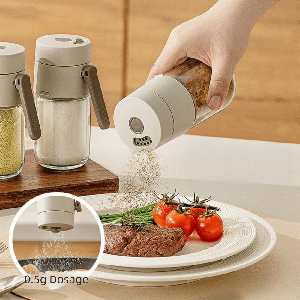 3Pcs Push Type Quantitative Sprinkler 180/250ml Spice Bottle Seasoning Container  Restaurants