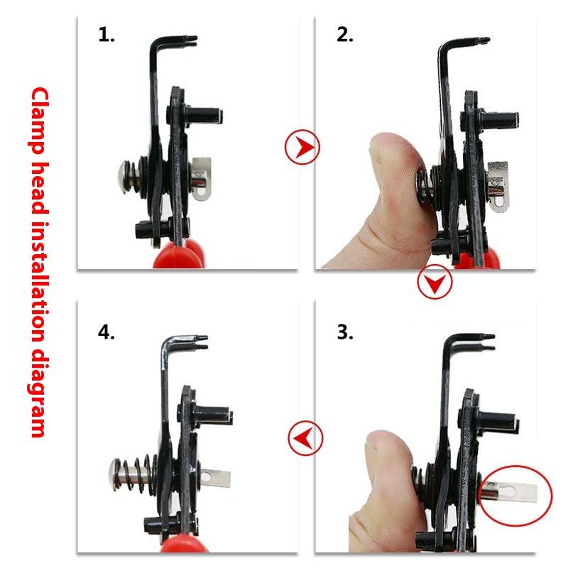 4-In-1 Circlip Pliers Set Snap Ring Pliers Multi Crimp Removable Plier Head Retaining Circlip Pliers Hand Tools Multifunctional