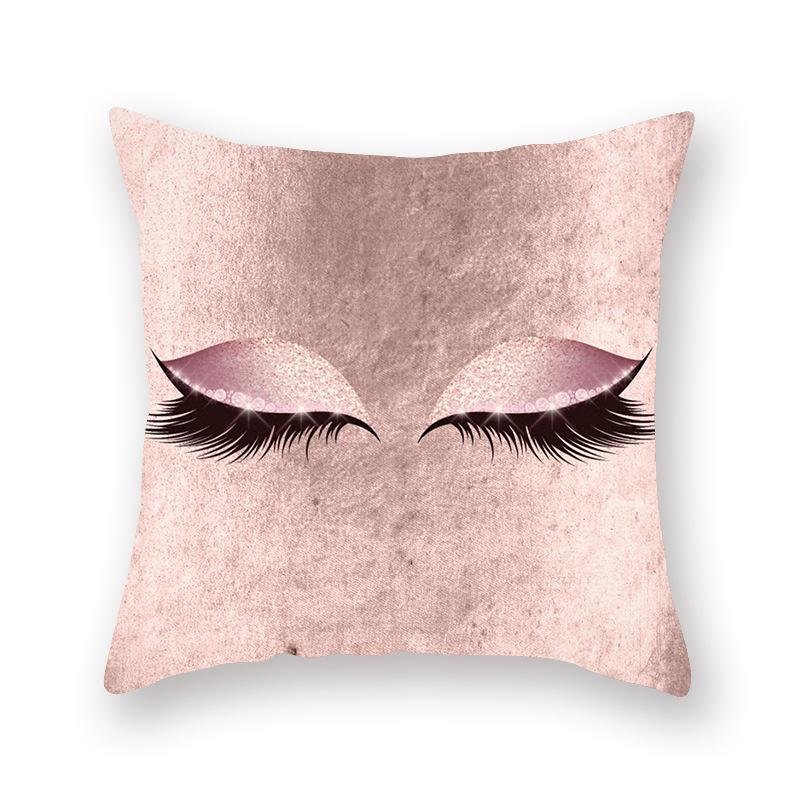 Ins Wimper Pfirsich Samt Kissenbezug Kissen Schlaf Taillenkissen Kissenbezug Zuhause