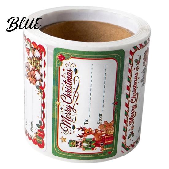 Holiday Embellishments for Scrapbooking Christmas Handwritten Name Tags Stickers Self-adhesive Coated Paper Stickers Roll Gift Personalized