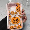 Drop-proof Halloween Pumpkin Phone Case for iPhone 17 Pro Max/16/15 Pro with Large Cutouts