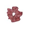 Red Sweet Polka Dot High Elasticity Scrunchie – Gentle Hair Tie for Students