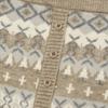 Kirsh Fair Isle Knit Mini Skirt [Sand]