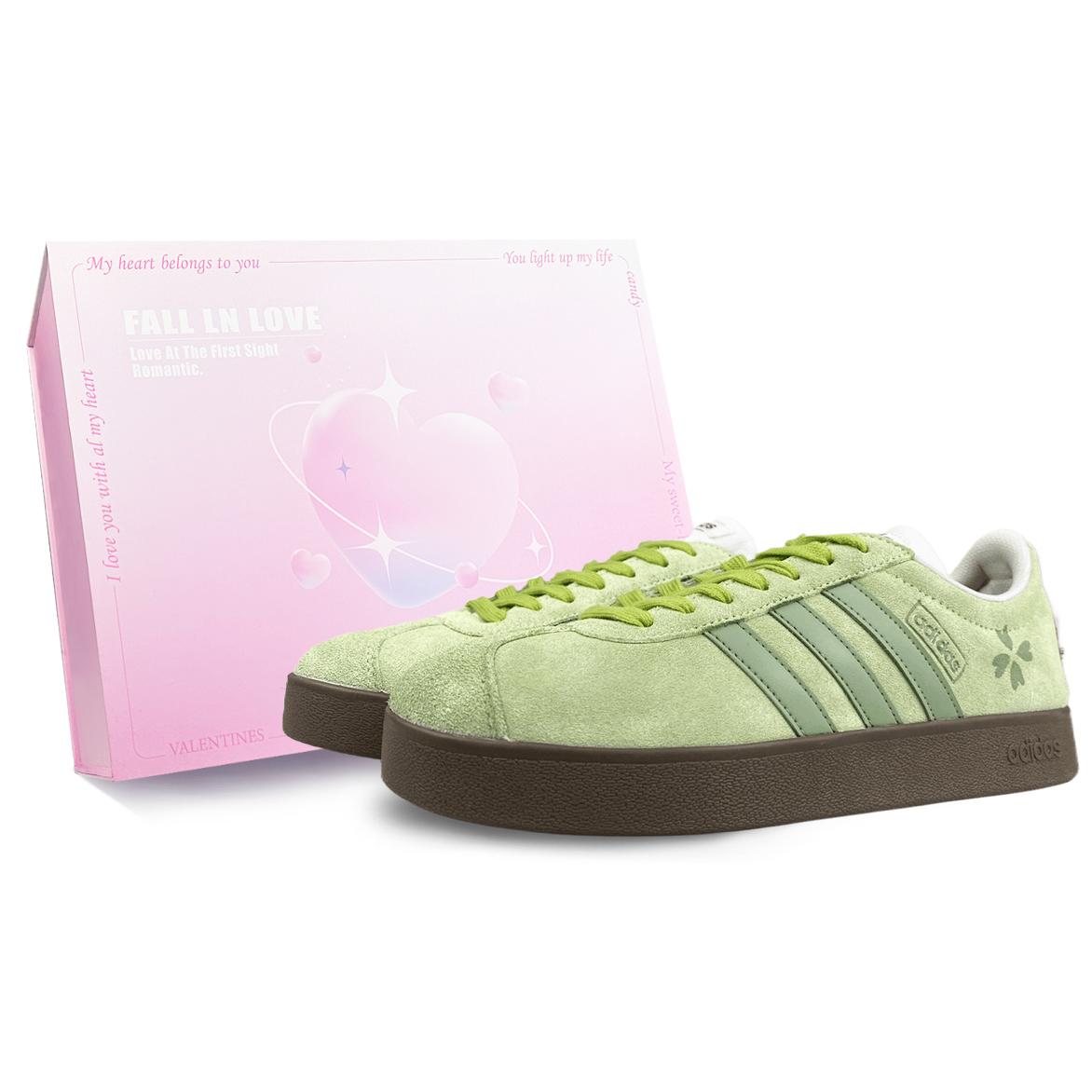 Adidas VL COURT 2.0 Slip Resistant Cushioning Abrasion Resistant Lightweight HQ1802(Team76-S-BOX) 37⅓