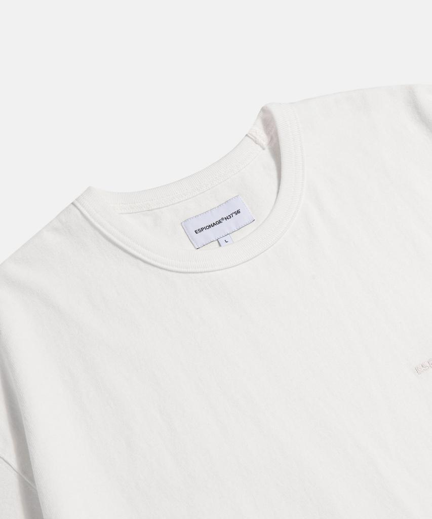 ESPIONAGE Standard Logo Heavyweight Tee Off White