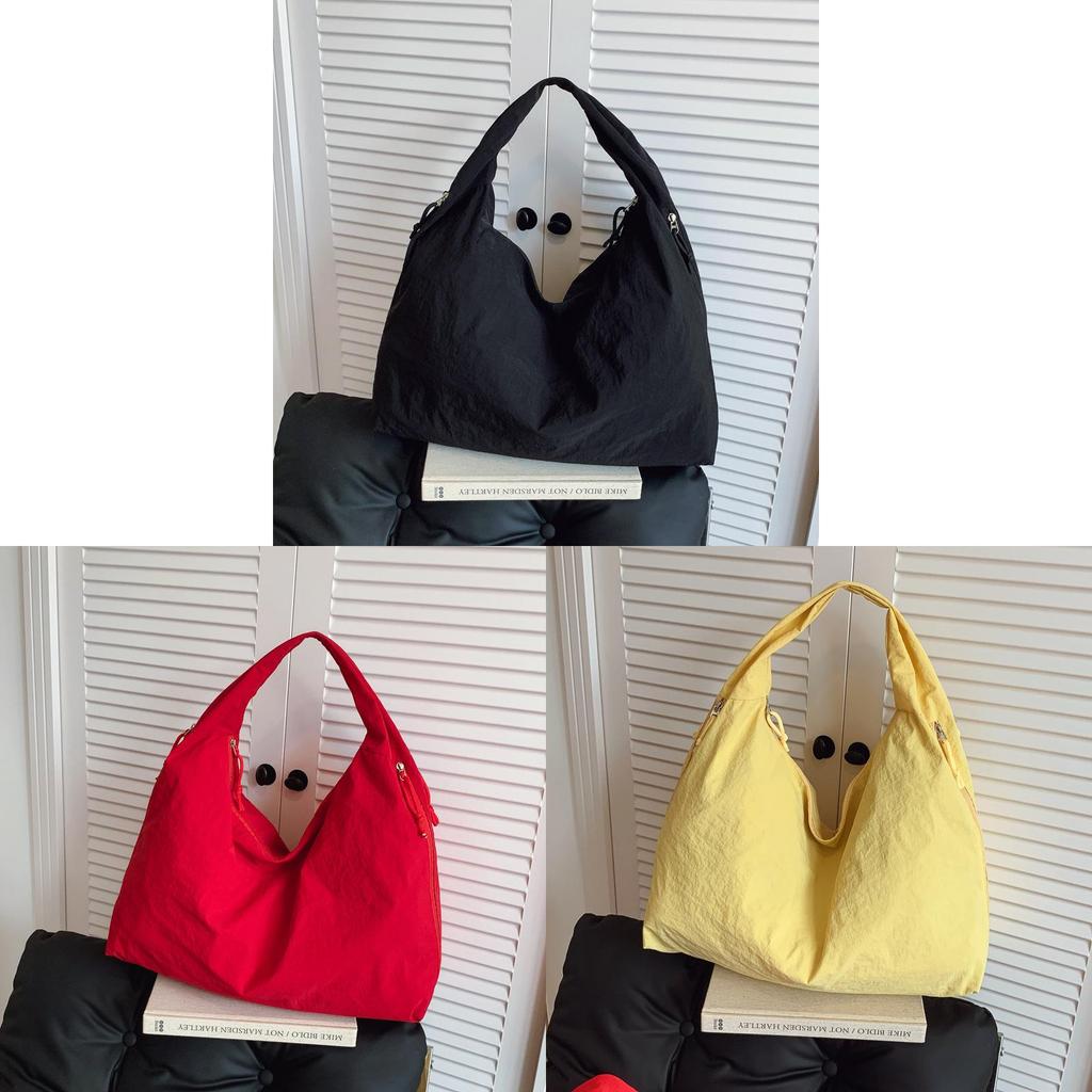 Canvas Tote Bag For Women Large Capacity Street Style Casual Daily Use