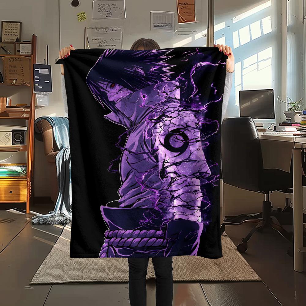 1Pc Cartoon Print Flannel Blanket, High Quality Comfortable for All Seasons, Home Decor, Warmth and Comfort, Perfect for Christmas Birthday Gift