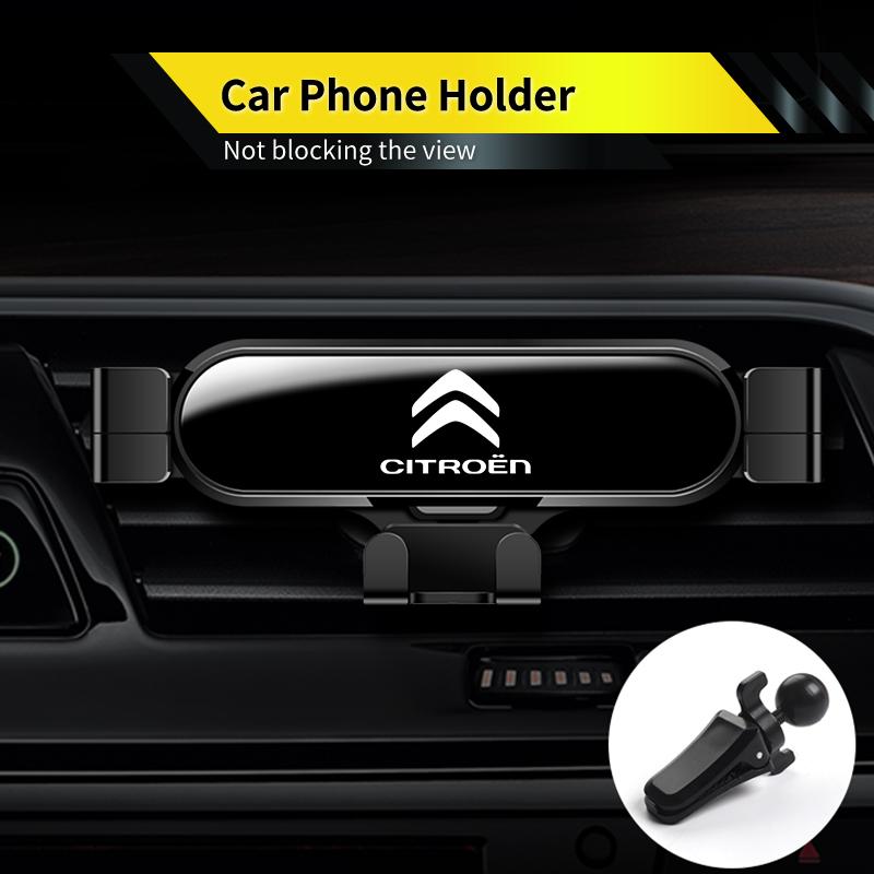 Car Phone Holder Mount Gravity Phone Support With Hook Accessories For Citroen C4 C3 C5 C1 C2 VTS Berlingo Celysee Xsara Picasso