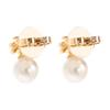 TORY BURCH Pearl Brand Design Brass Earrings Women's Gold 171100137-gold F
