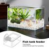 Acrylic Fish Food Feeder Aquarium Feeding Ring Fish Tank Station Floating Food Tray Accessories with Strong Suction Cups