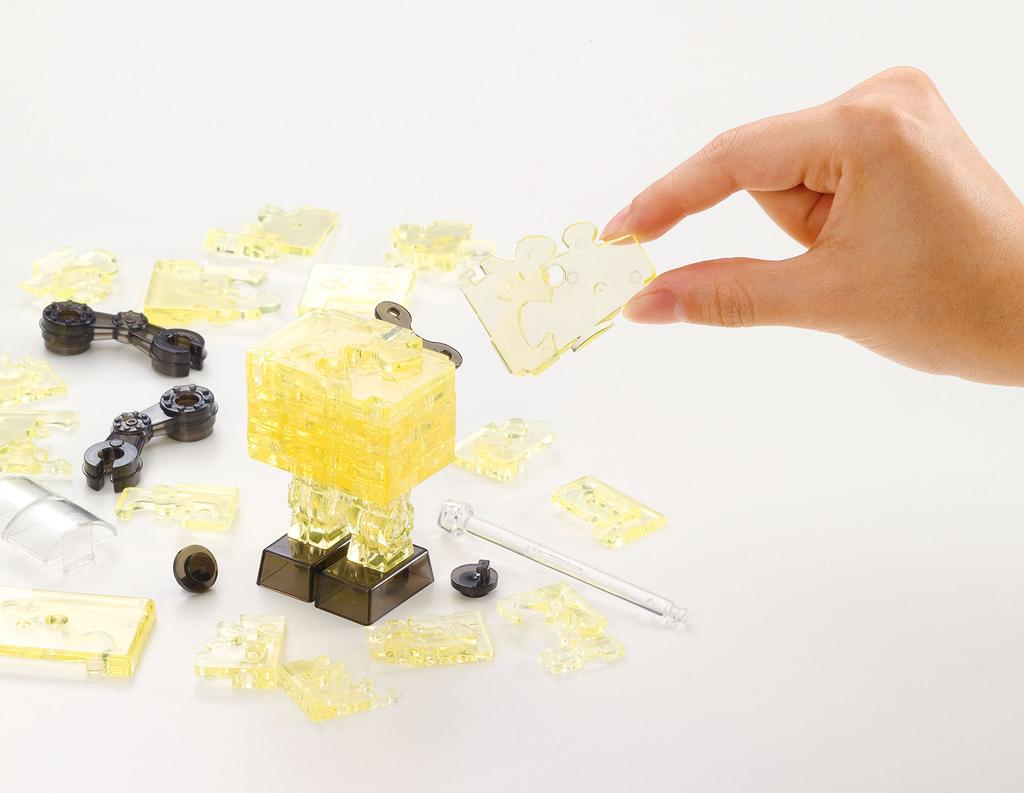 39-Piece Crystal Puzzle Tin Robot Yellow