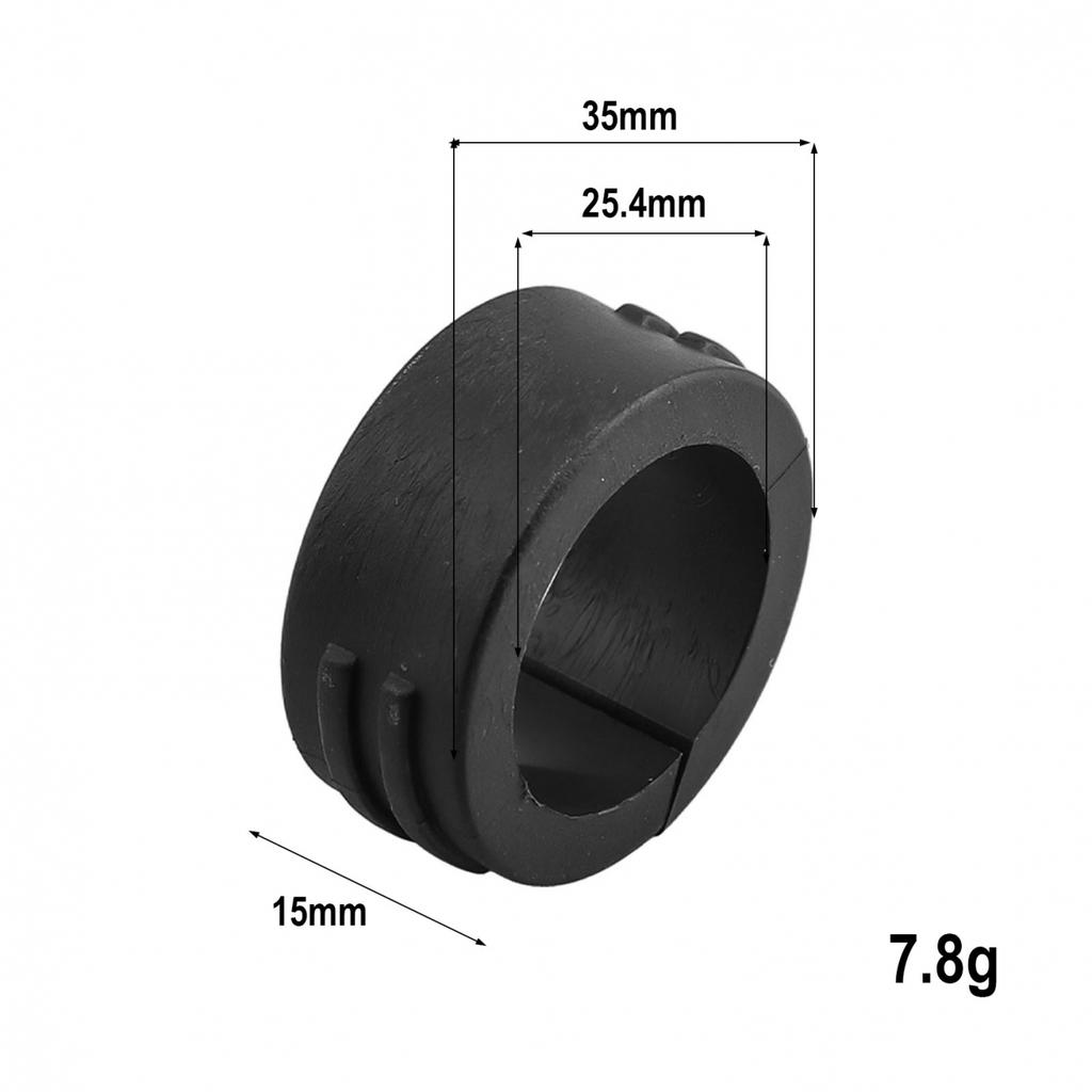 Black Plastic Bicycle Handlebar Conversion Spacer 25 4mm to 31 8mm Adapter