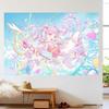 Anime Tapestry Kawaii Pink Magic Girl Amusement Park Background Cloth Bedroom Dorm Decor Aesthetic Wall Tapestry Home Decor Gift
