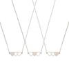 Necklace Suitable for 3 BFF Matching Heart Pendants Long Distance Friendship