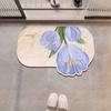 Irregular Diotomite Bathroom Mat Absorbent Shower Foot Mats Quick Dry Non-Slip Bath Carpet Toilet Rugs Doormat Washable