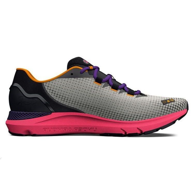 Under Armour HOVR Sonic 6 Storm Running Shoes White Clay Pink Shock Purple Orange Men 3026548-300