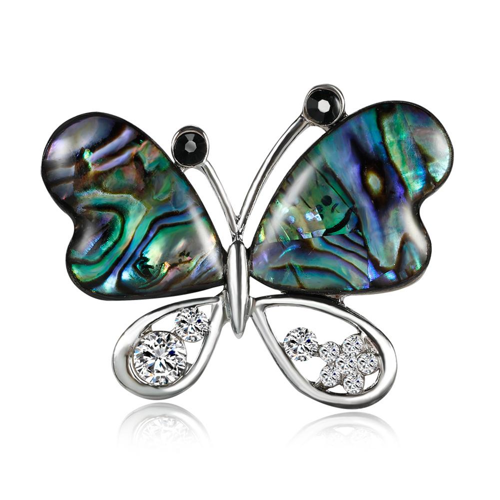 Fashion Retro Alloy Shell Brooch Creative Animal Shape Women Broochpin