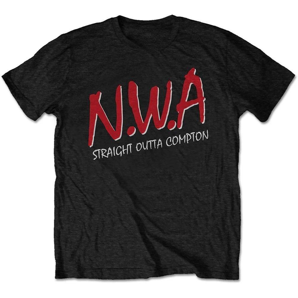NWA Straight Outta Compton Print Cotton TShirt Gangsta Rap Group Unisex Short Sleeve Tee XL