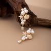 New Fashionable Starfish Shell Imitation Pearl Pendant Earrings, Women's Vacation Style Holiday Party Accessories Gifts